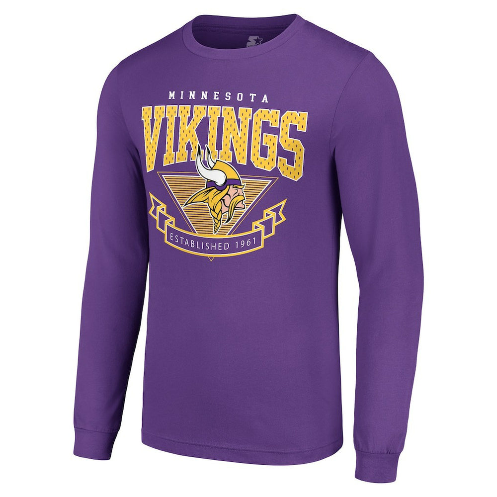 Minnesota Vikings  Starter '80s Inspired Team Logo Long Sleeve T-Shirt