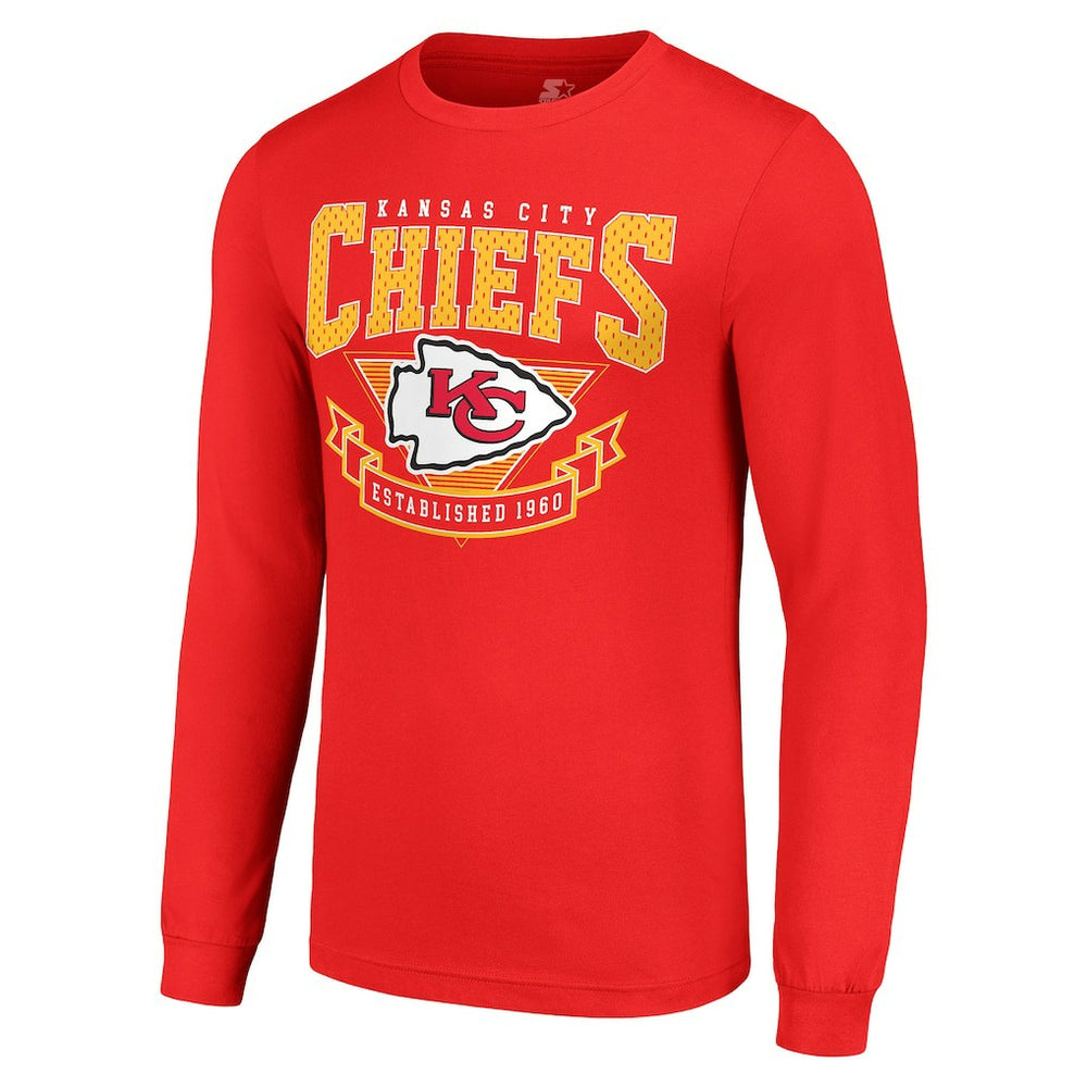 Kansas City Chiefs  Starter '80s Inspired Team Logo Long Sleeve T-Shirt