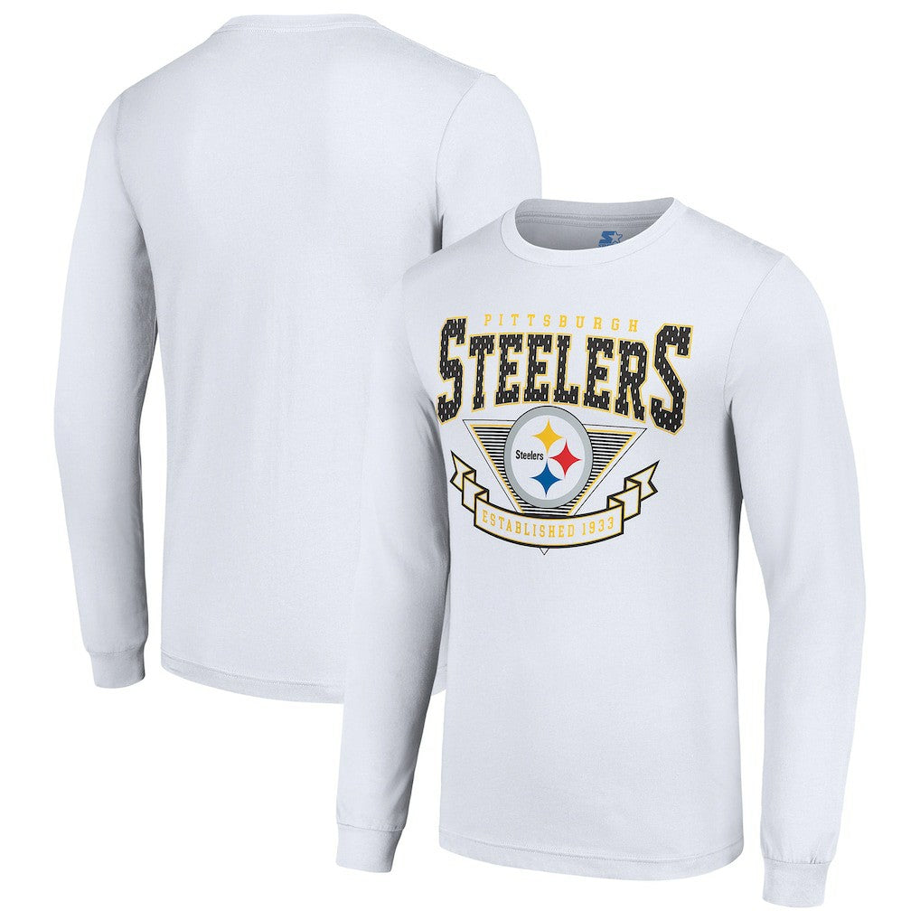 Pittsburgh Steelers  Starter '80s Inspired Team Logo Long Sleeve T-Shirt