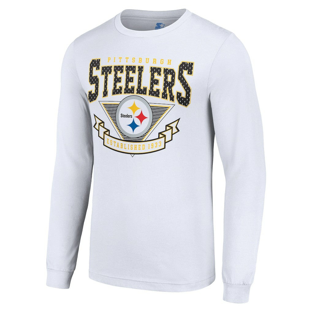 Pittsburgh Steelers  Starter '80s Inspired Team Logo Long Sleeve T-Shirt