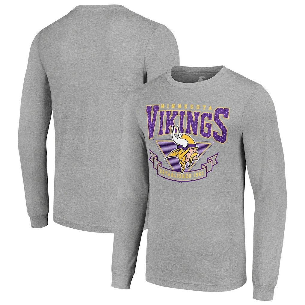 Minnesota Vikings  Starter '80s Inspired Team Logo Long Sleeve T-Shirt