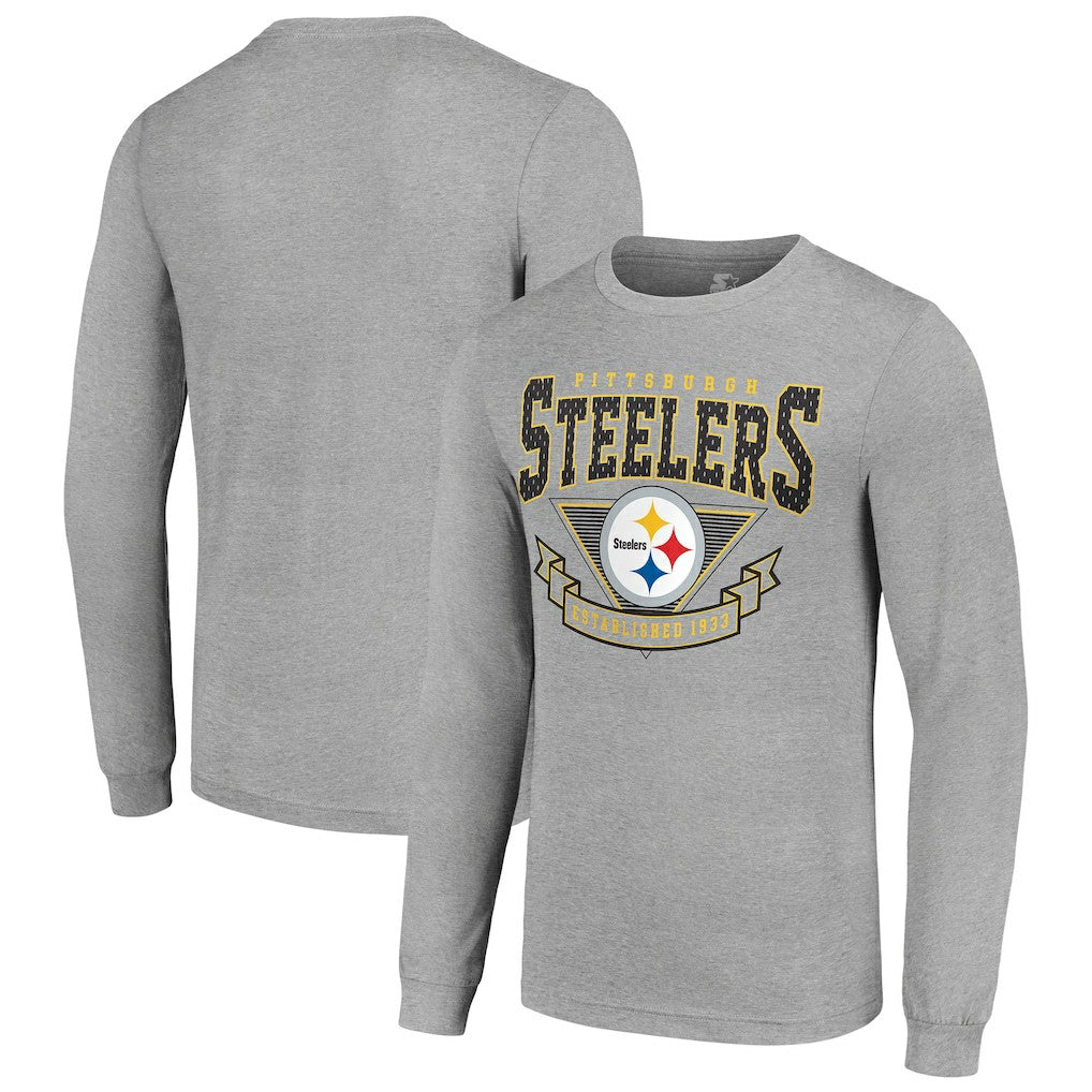 Pittsburgh Steelers  Starter '80s Inspired Team Logo Long Sleeve T-Shirt