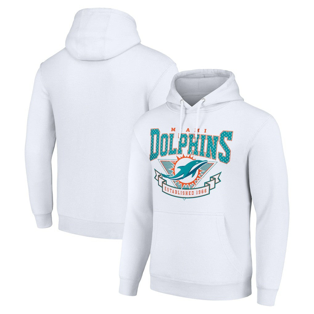 Miami Dolphins  Starter ‘80s Inspired Pullover Hoodie