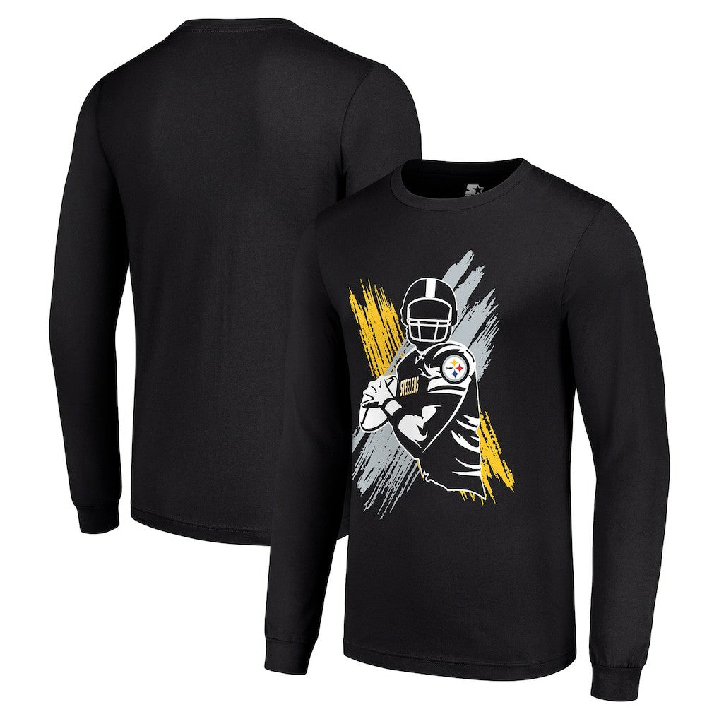 Pittsburgh Steelers  Starter Player X Logo Graphic Long Sleeve T-Shirt