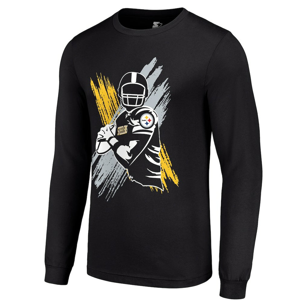Pittsburgh Steelers  Starter Player X Logo Graphic Long Sleeve T-Shirt