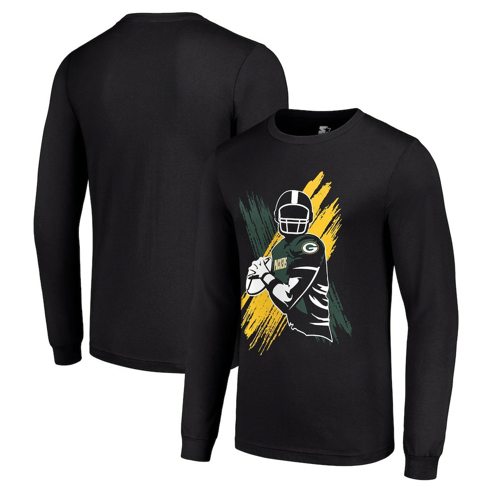Green Bay Packers  Starter Player X Logo Graphic Long Sleeve T-Shirt
