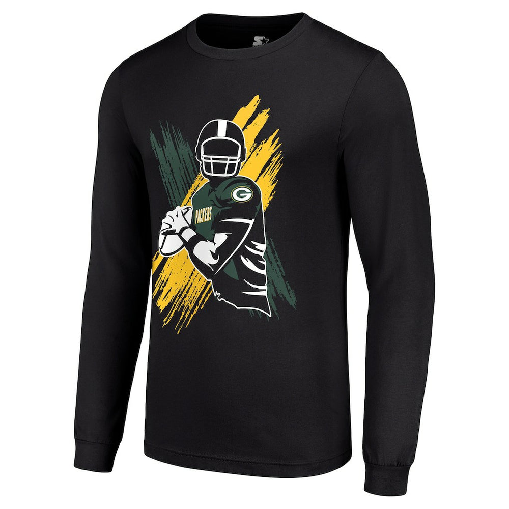 Green Bay Packers  Starter Player X Logo Graphic Long Sleeve T-Shirt