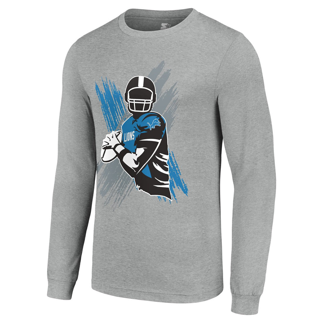 Detroit Lions  Starter Player X Logo Graphic Long Sleeve T-Shirt