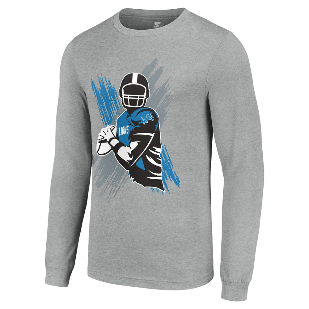 Detroit Lions  Starter Player X Logo Graphic Long Sleeve T-Shirt