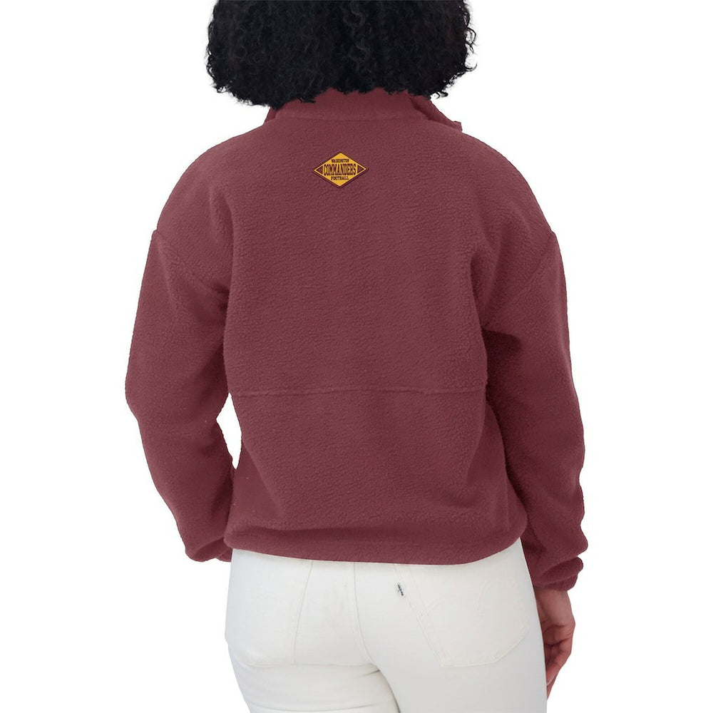 Washington Commanders  WEAR by Erin Andrews Women's Polar Fleece Half-Zip Jacket
