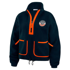 Chicago Bears  WEAR by Erin Andrews Women's Polar Fleece Half-Zip Jacket