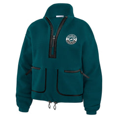 Philadelphia Eagles  WEAR by Erin Andrews Women's Polar Fleece Half-Zip Jacket
