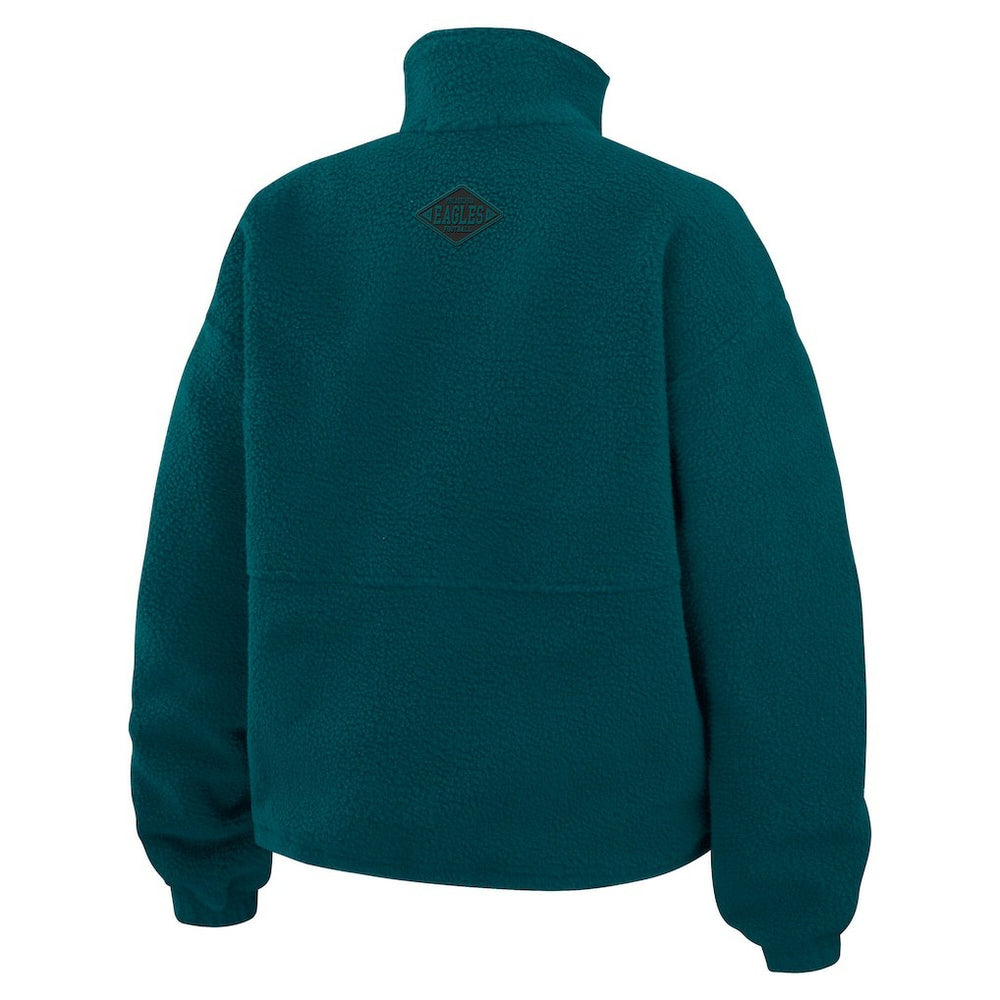 Philadelphia Eagles  WEAR by Erin Andrews Women's Polar Fleece Half-Zip Jacket