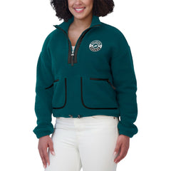 Philadelphia Eagles  WEAR by Erin Andrews Women's Polar Fleece Half-Zip Jacket
