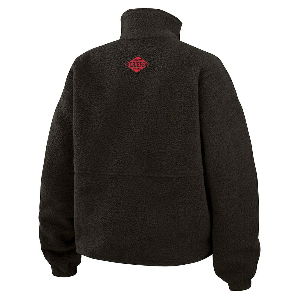 Kansas City Chiefs  WEAR by Erin Andrews Women's Polar Fleece Half-Zip Jacket