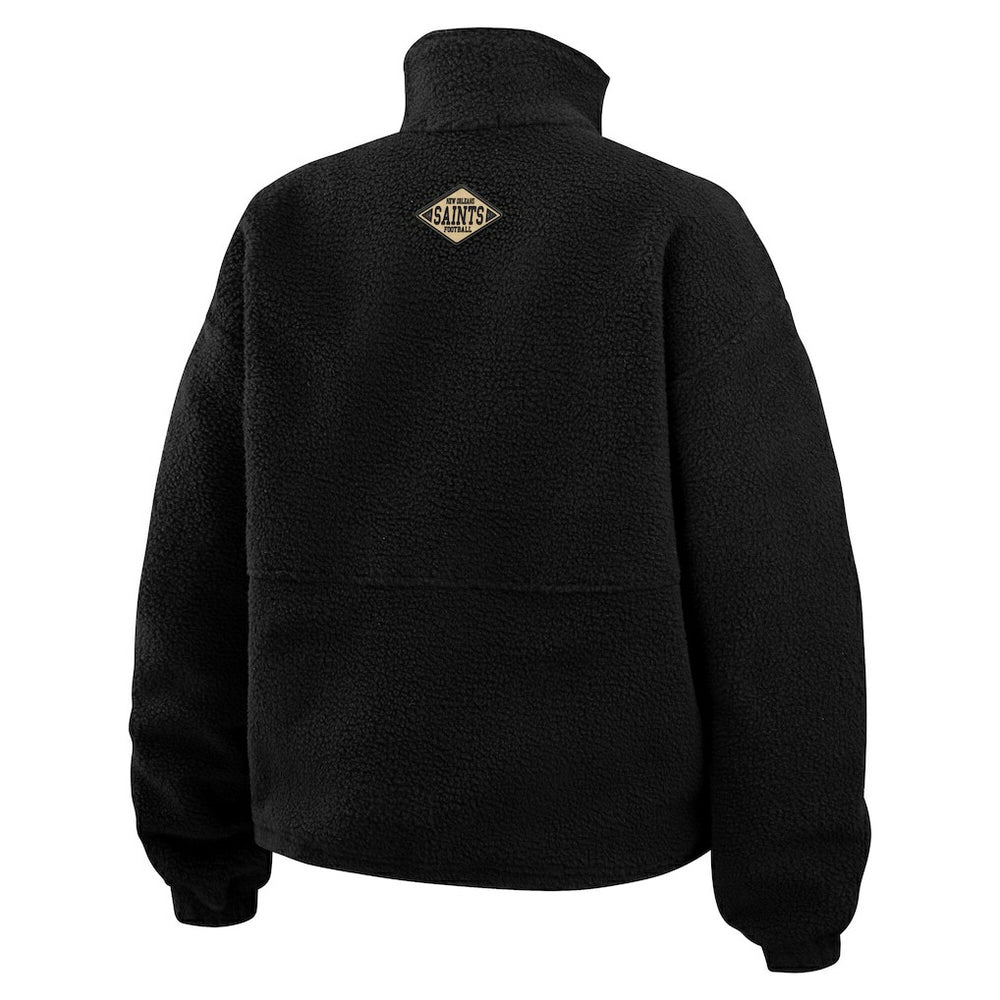New Orleans Saints  WEAR by Erin Andrews Women's Polar Fleece Half-Zip Jacket