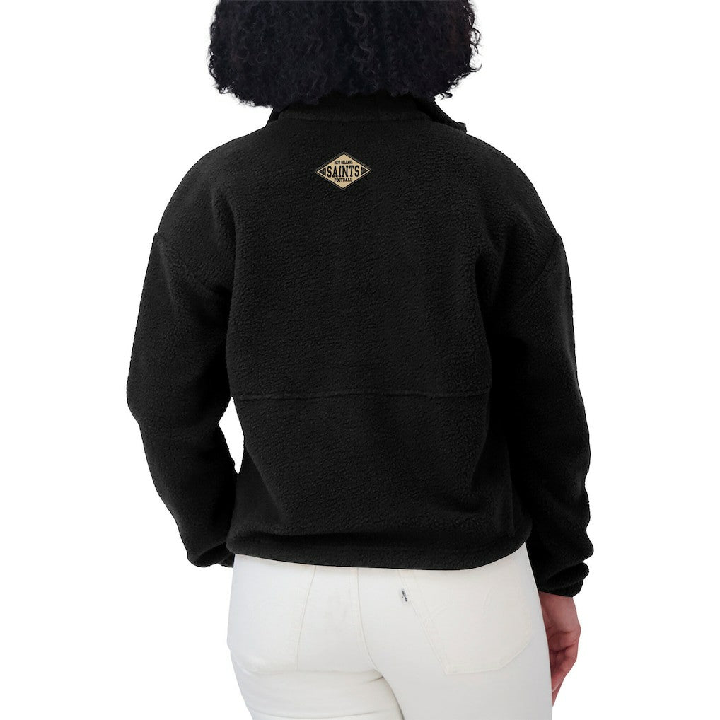 New Orleans Saints  WEAR by Erin Andrews Women's Polar Fleece Half-Zip Jacket