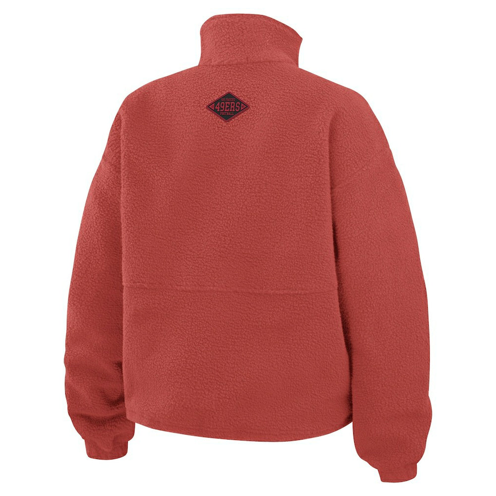 San Francisco 49ers  WEAR by Erin Andrews Women's Polar Fleece Half-Zip Jacket
