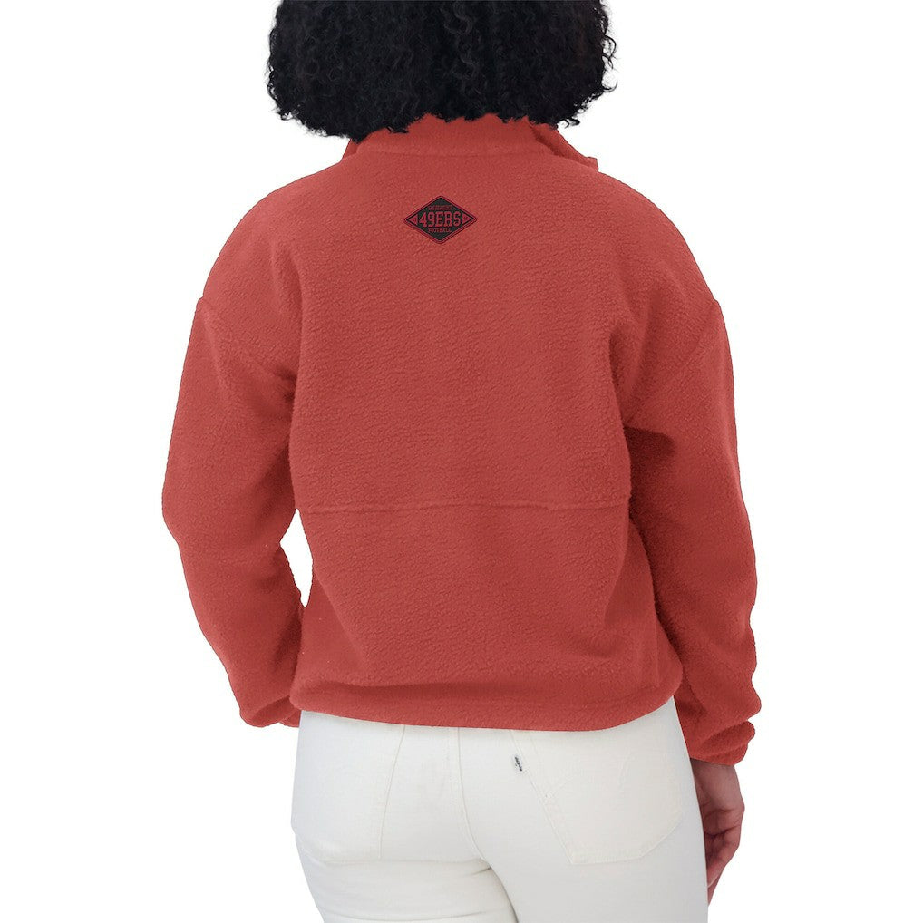 San Francisco 49ers  WEAR by Erin Andrews Women's Polar Fleece Half-Zip Jacket