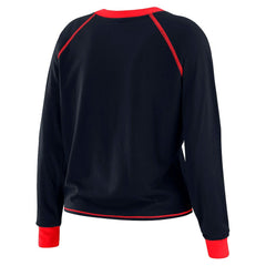 Houston Texans  WEAR by Erin Andrews Women's Tie-Front Long Sleeve Top