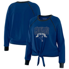 Indianapolis Colts  WEAR by Erin Andrews Women's Tie-Front Long Sleeve Top