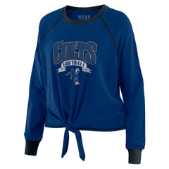 Indianapolis Colts  WEAR by Erin Andrews Women's Tie-Front Long Sleeve Top