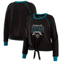 Jacksonville Jaguars  WEAR by Erin Andrews Women's Tie-Front Long Sleeve Top