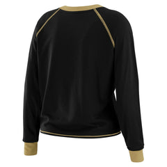 New Orleans Saints  WEAR by Erin Andrews Women's Tie-Front Long Sleeve Top