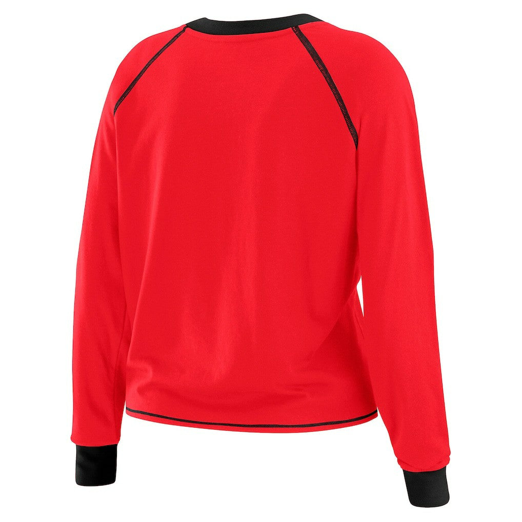 San Francisco 49ers  WEAR by Erin Andrews Women's Tie-Front Long Sleeve Top