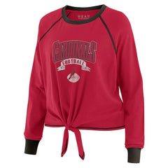 Arizona Cardinals  WEAR by Erin Andrews Women's Tie-Front Long Sleeve Top