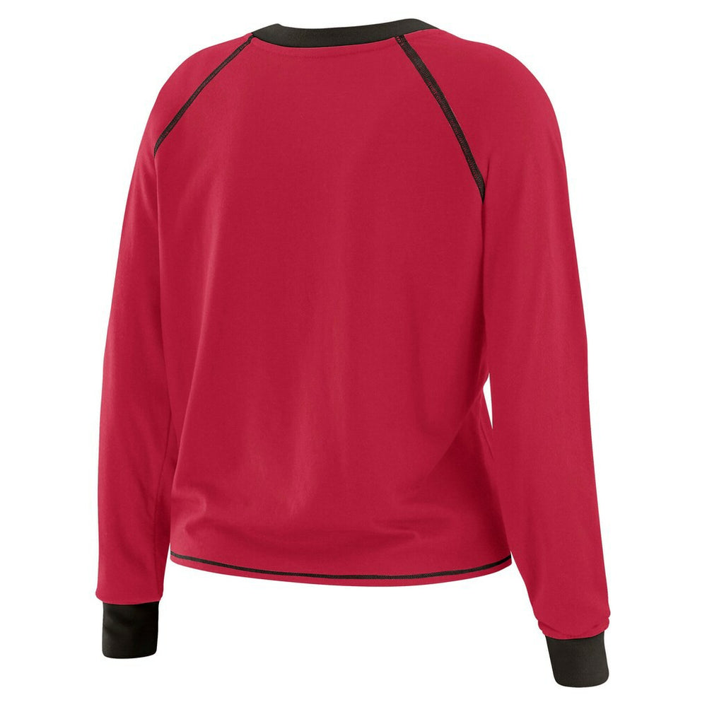 Arizona Cardinals  WEAR by Erin Andrews Women's Tie-Front Long Sleeve Top