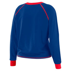 Buffalo Bills  WEAR by Erin Andrews Women's Tie-Front Long Sleeve Top