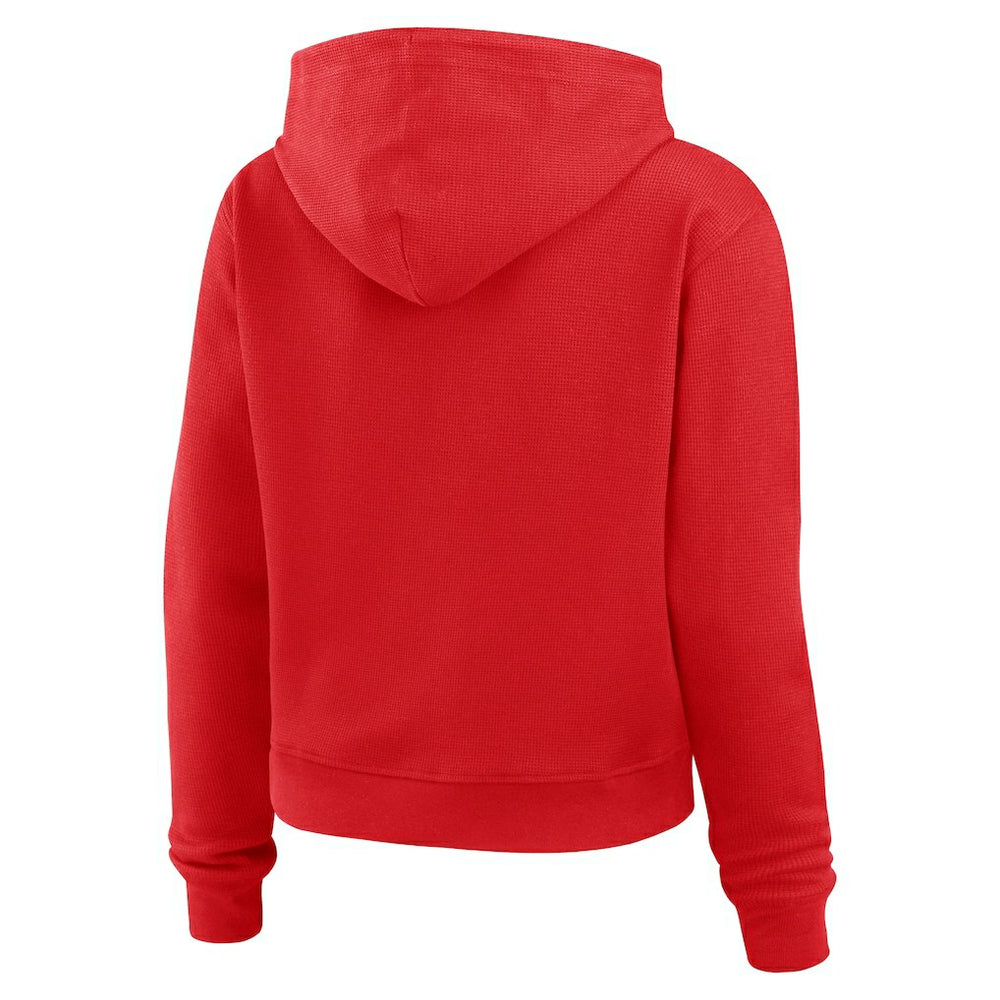 Atlanta Falcons  WEAR by Erin Andrews Women's Waffle Hoodie Pullover Top