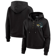 Jacksonville Jaguars  WEAR by Erin Andrews Women's Waffle Hoodie Pullover Top