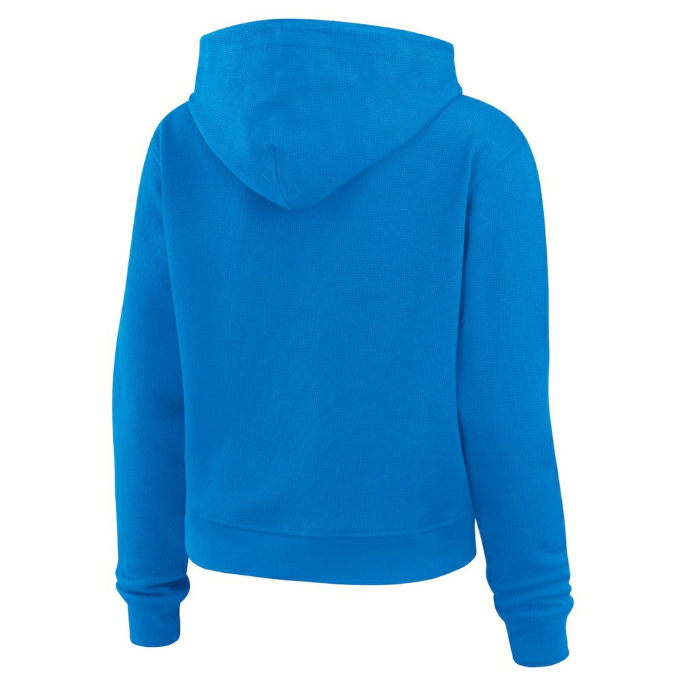 Los Angeles Chargers  WEAR by Erin Andrews Women's Waffle Hoodie Pullover Top