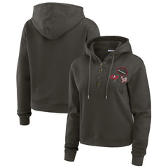 Tampa Bay Buccaneers  WEAR by Erin Andrews Women's Waffle Hoodie Pullover Top