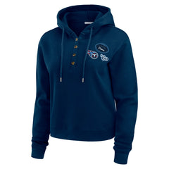 Tennessee Titans  WEAR by Erin Andrews Women's Waffle Hoodie Pullover Top