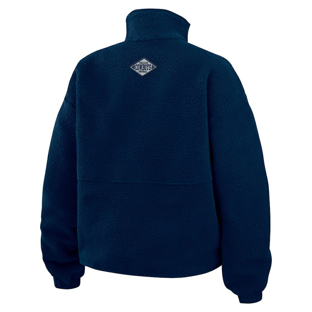 Dallas Cowboys  WEAR by Erin Andrews Women's Polar Fleece Half-Zip Jacket