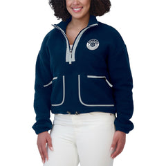 Dallas Cowboys  WEAR by Erin Andrews Women's Polar Fleece Half-Zip Jacket