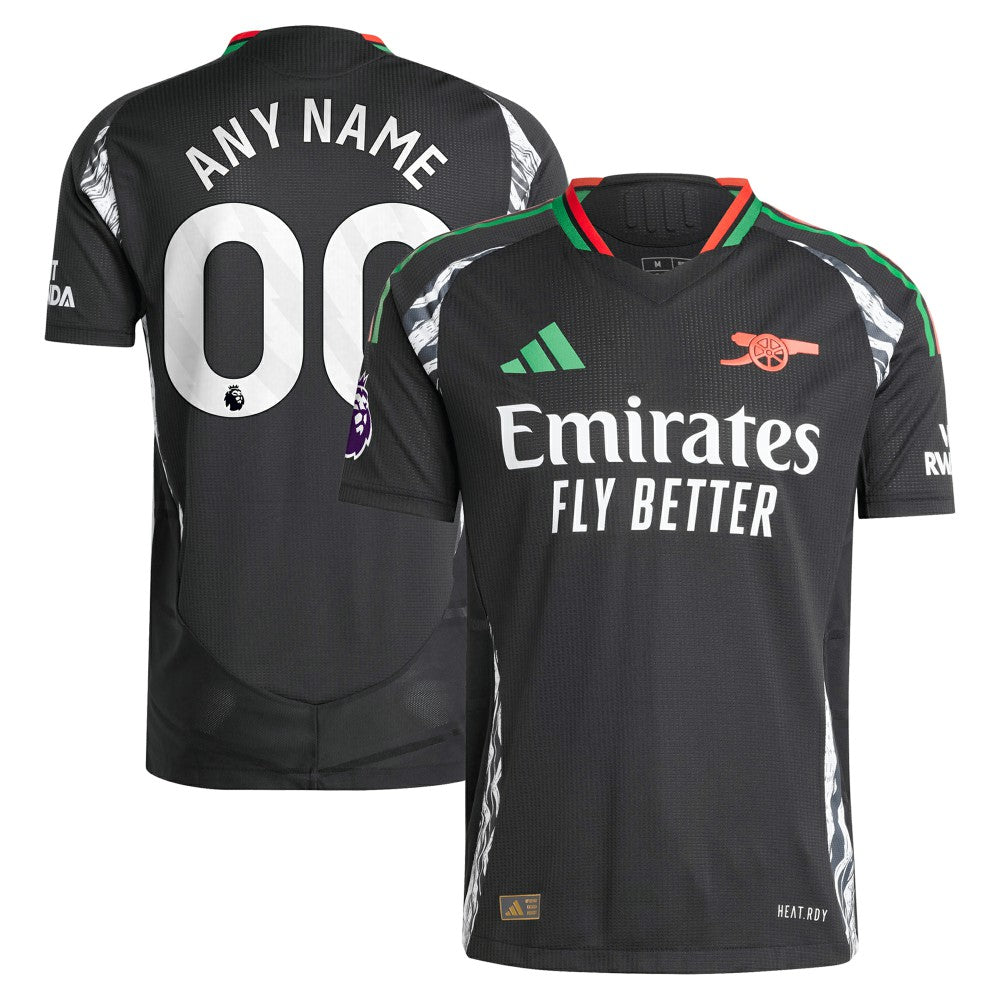 Arsenal 2024/25 Away Custom Jersey Black - Adidas