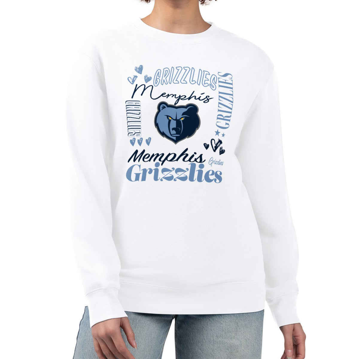 Memphis Grizzlies G-III 4Her by Carl Banks Women's Collage Team Graphic Fleece Pullover Sweatshirt For Sale