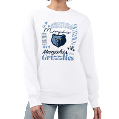 Memphis Grizzlies G-III 4Her by Carl Banks Women's Collage Team Graphic Fleece Pullover Sweatshirt For Sale