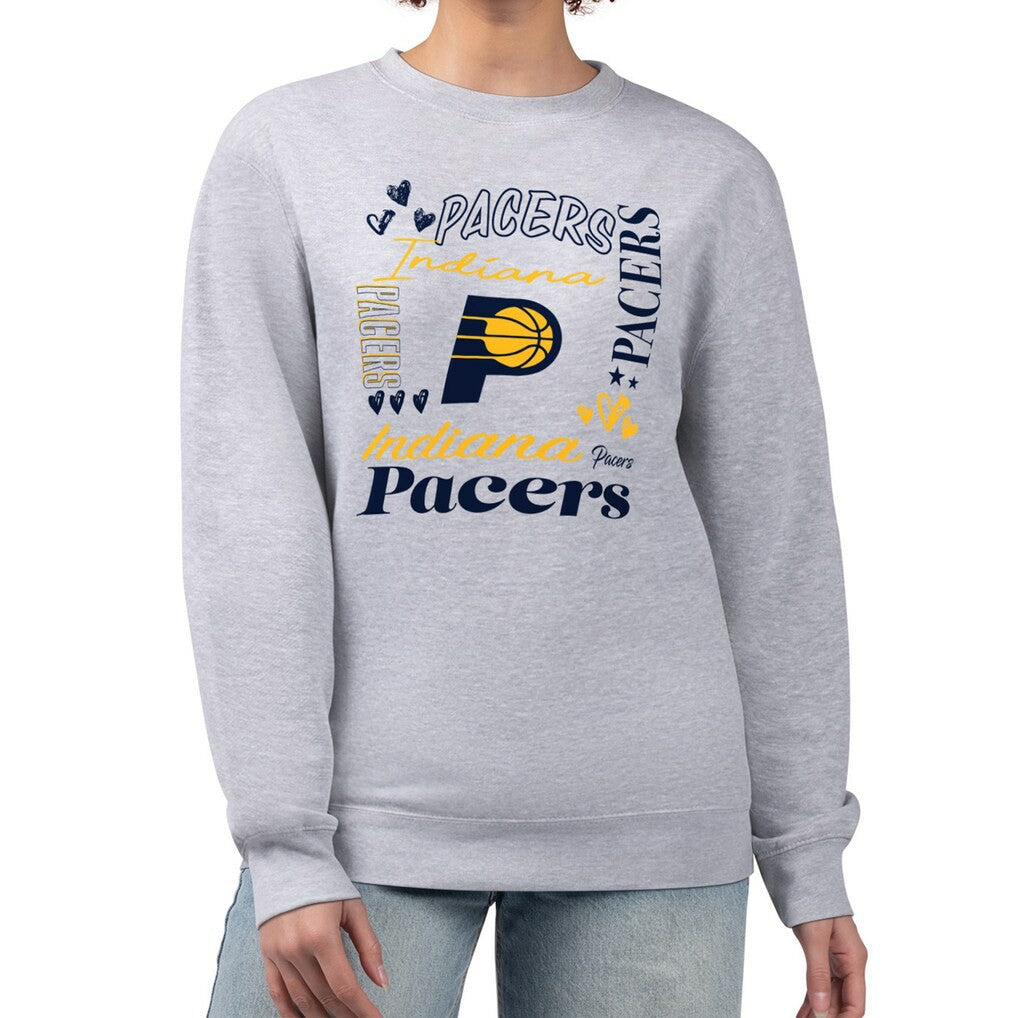 Indiana Pacers G-III 4Her by Carl Banks Women's Collage Team Graphic Fleece Pullover Sweatshirt Discount