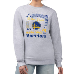 Golden State Warriors G-III 4Her by Carl Banks Women's Collage Team Graphic Fleece Pullover Sweatshirt sale Online