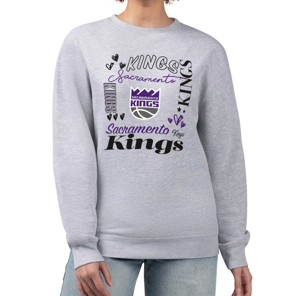 Sacramento Kings G-III 4Her by Carl Banks Women's Collage Team Graphic Fleece Pullover Sweatshirt Discount