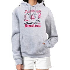 Houston Rockets G-III 4Her by Carl Banks Women's Team Collage Graphic Fleece Pullover Hoodie sale Outlet