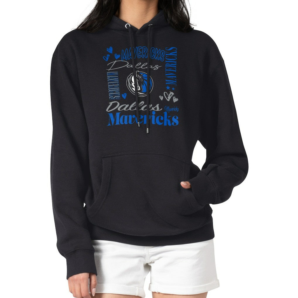 Dallas Mavericks G-III 4Her by Carl Banks Women's Team Collage Graphic Fleece Pullover Hoodie sale Discount
