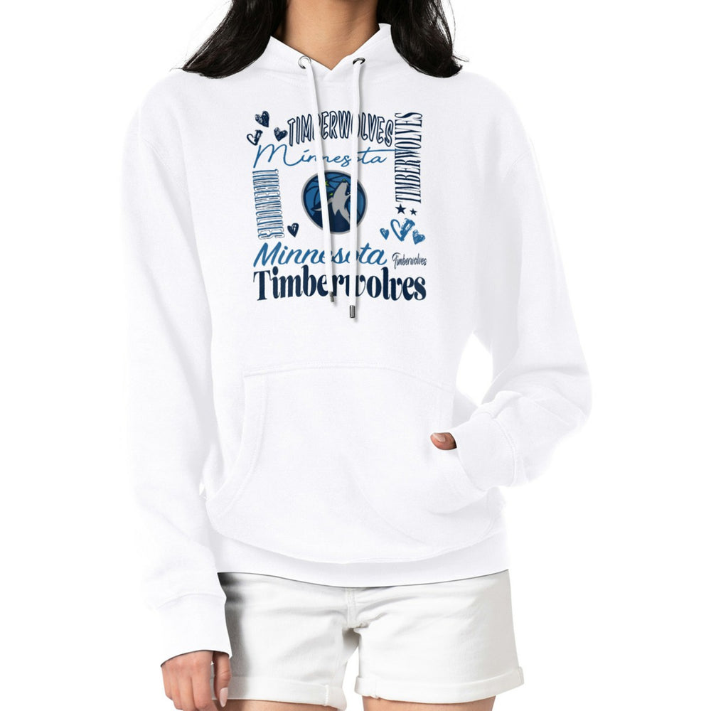 Minnesota Timberwolves G-III 4Her by Carl Banks Women's Team Collage Graphic Fleece Pullover Hoodie Discount