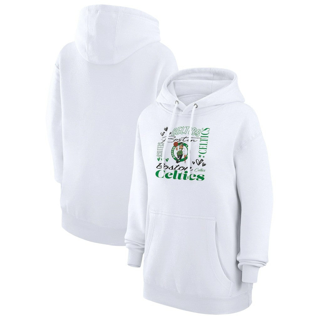 Boston Celtics G-III 4Her by Carl Banks Women's Team Collage Graphic Fleece Pullover Hoodie Online