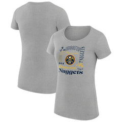 Denver Nuggets G-III 4Her by Carl Banks Women's Super-Slim Fit Lightweight Team Name Collage Graphic T-Shirt sale On Sale
